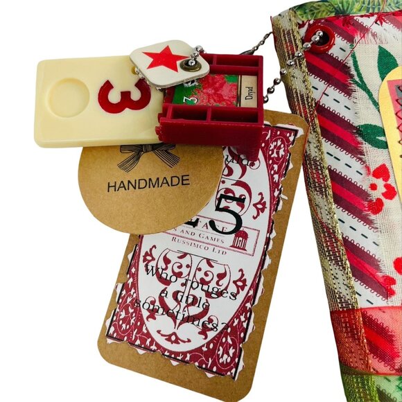 Loaded Merry Christmas Junk Journal, 6 Piece Book Charm, Bookmark, More Ephemera - Picture 4 of 11